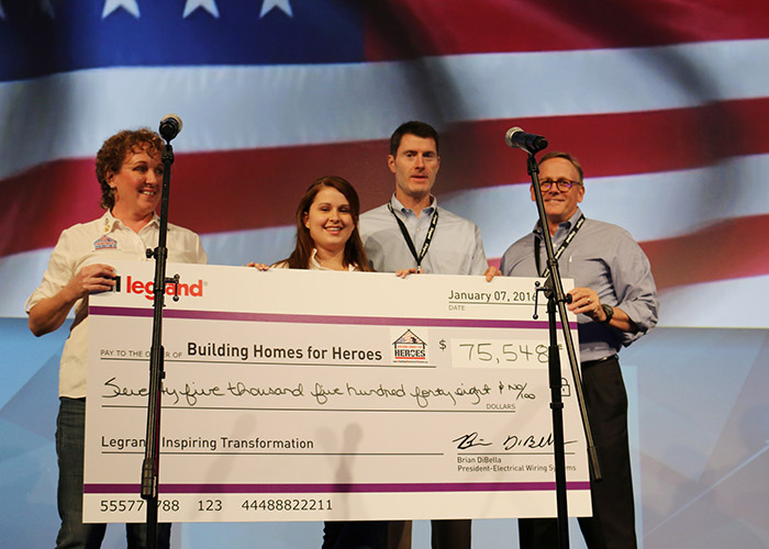 Legrand Sales Teams Support Building Homes for Heroes
