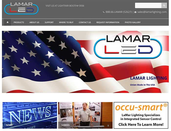 LaMar Lighting Unveils Redesigned Website, New Logo