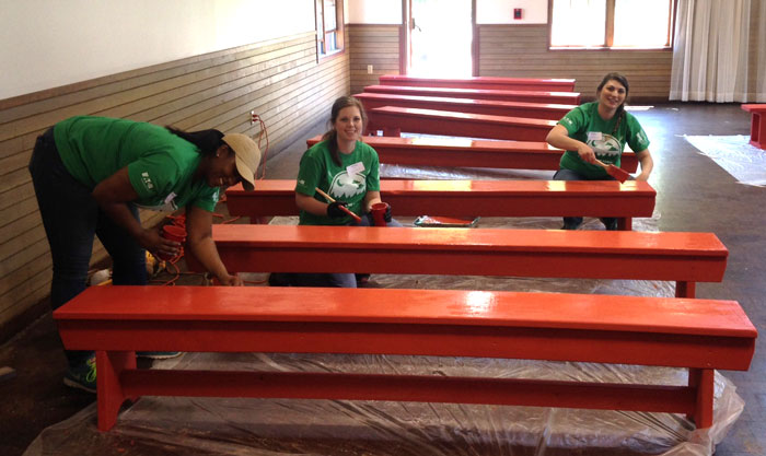 Eaton Employees Volunteer at Camp George L. Forbes