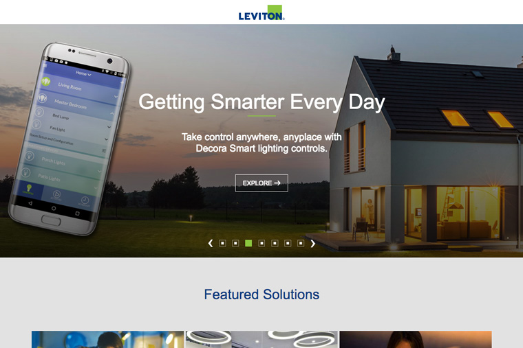 Leviton Introduces New Website