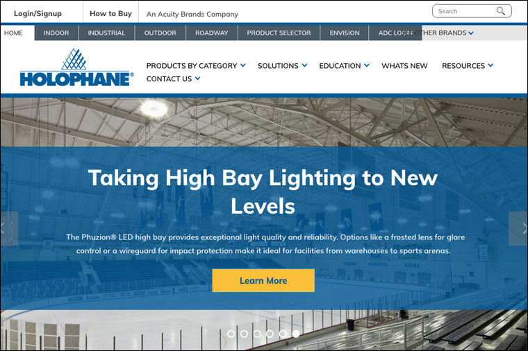 Holophane Launches New Website