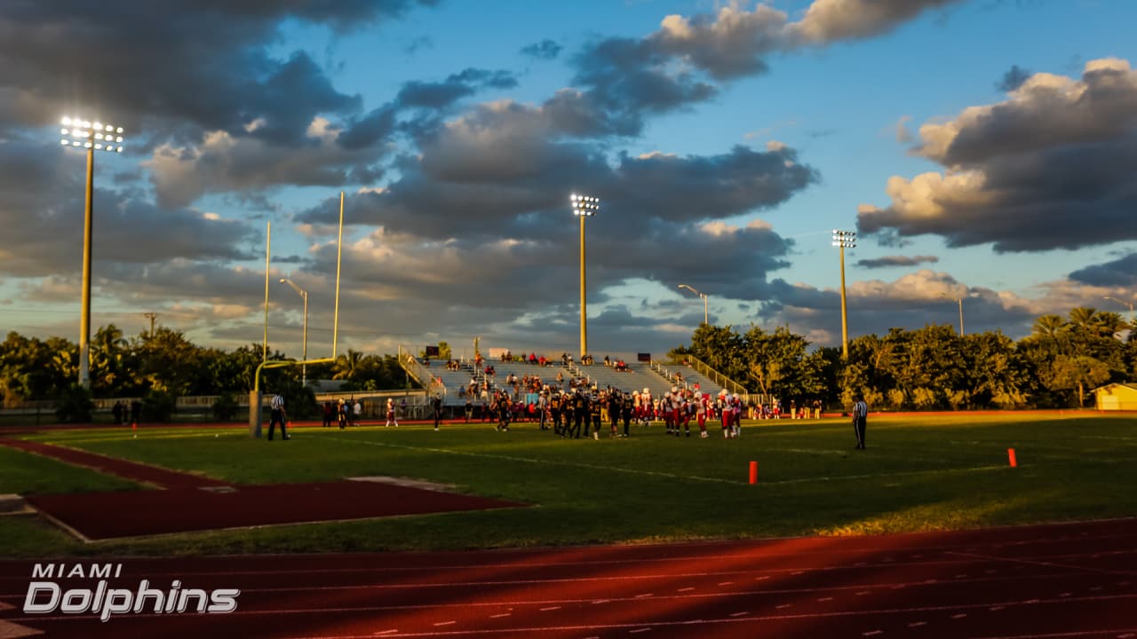 Eaton, Miami Dolphins Light High School Football Field