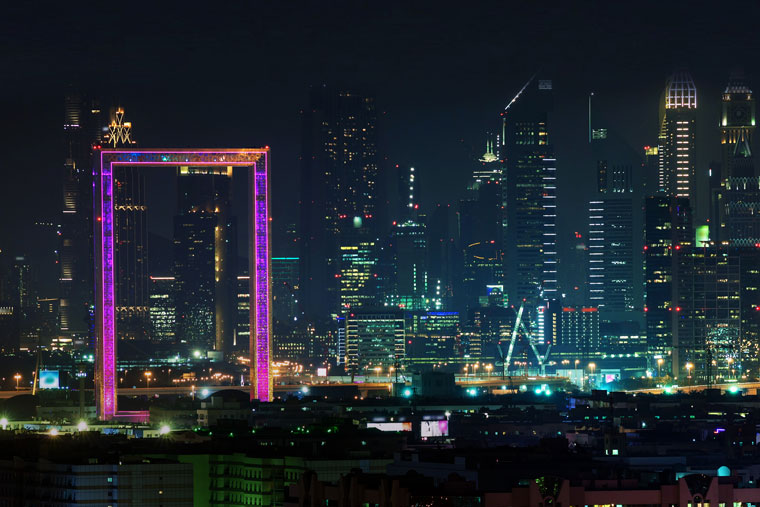 Signify Lights Up Dubai Frame