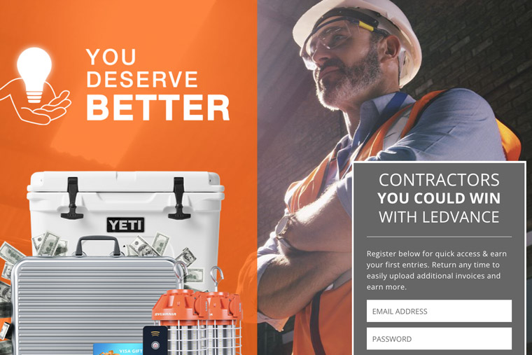 LEDVANCE Opens “You Deserve Better” Contest to Contractors